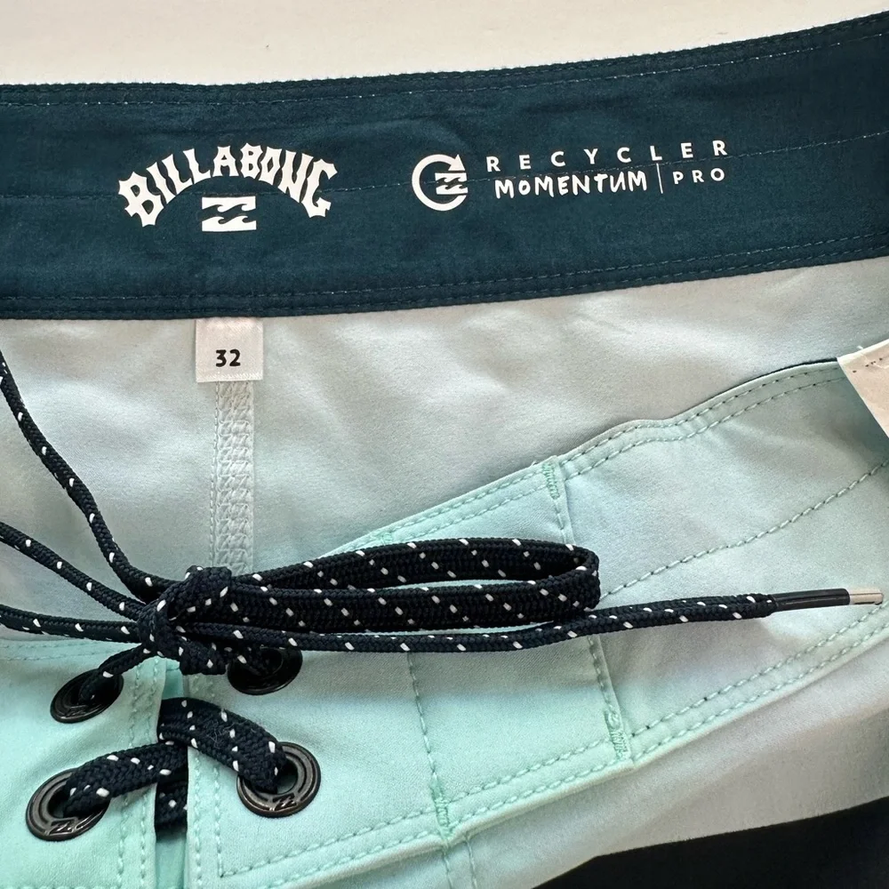 Billabong Board Shorts Swim Trunks Recycler Momentum Pro NWT Mens Size 32 Waist